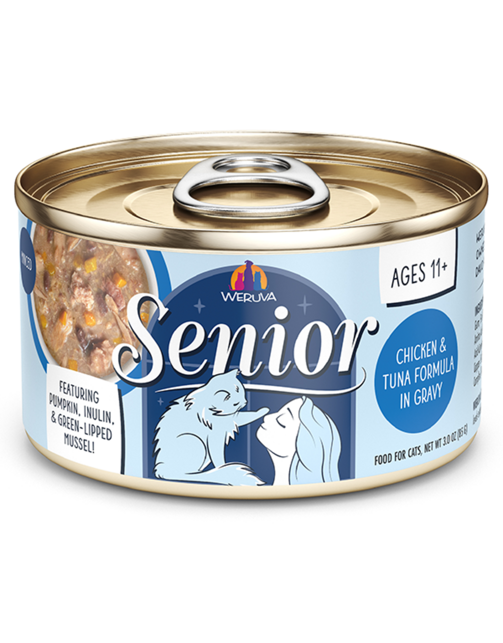 Weruva Senior Chicken & Tuna Formula in Gravy 3oz