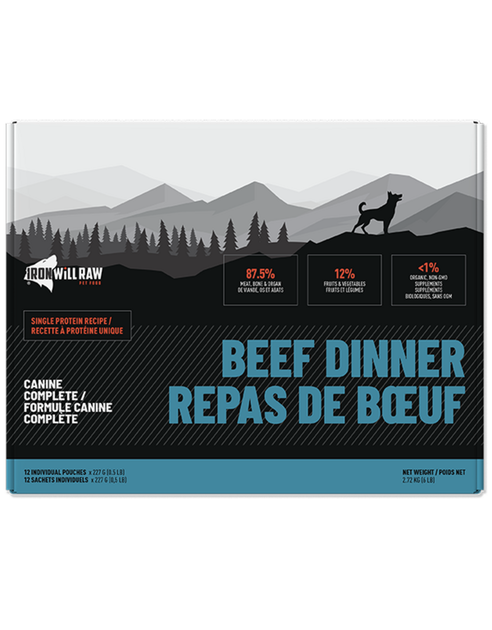 Dog Complete Beef Single Protein 12/0.5lb