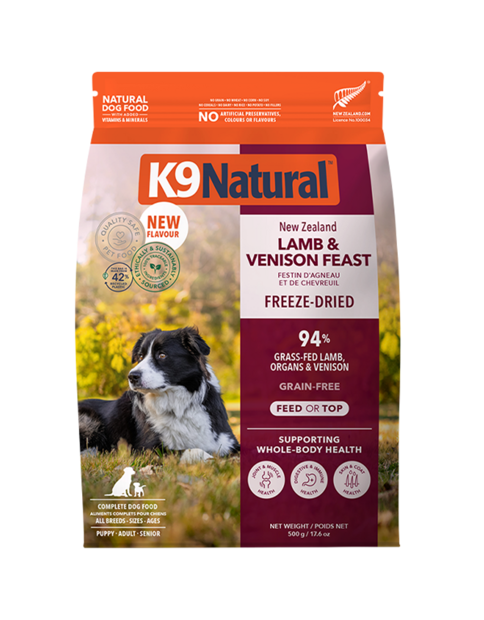 K9 Natural Freeze-Dried Lamb & Venison 17.6oz