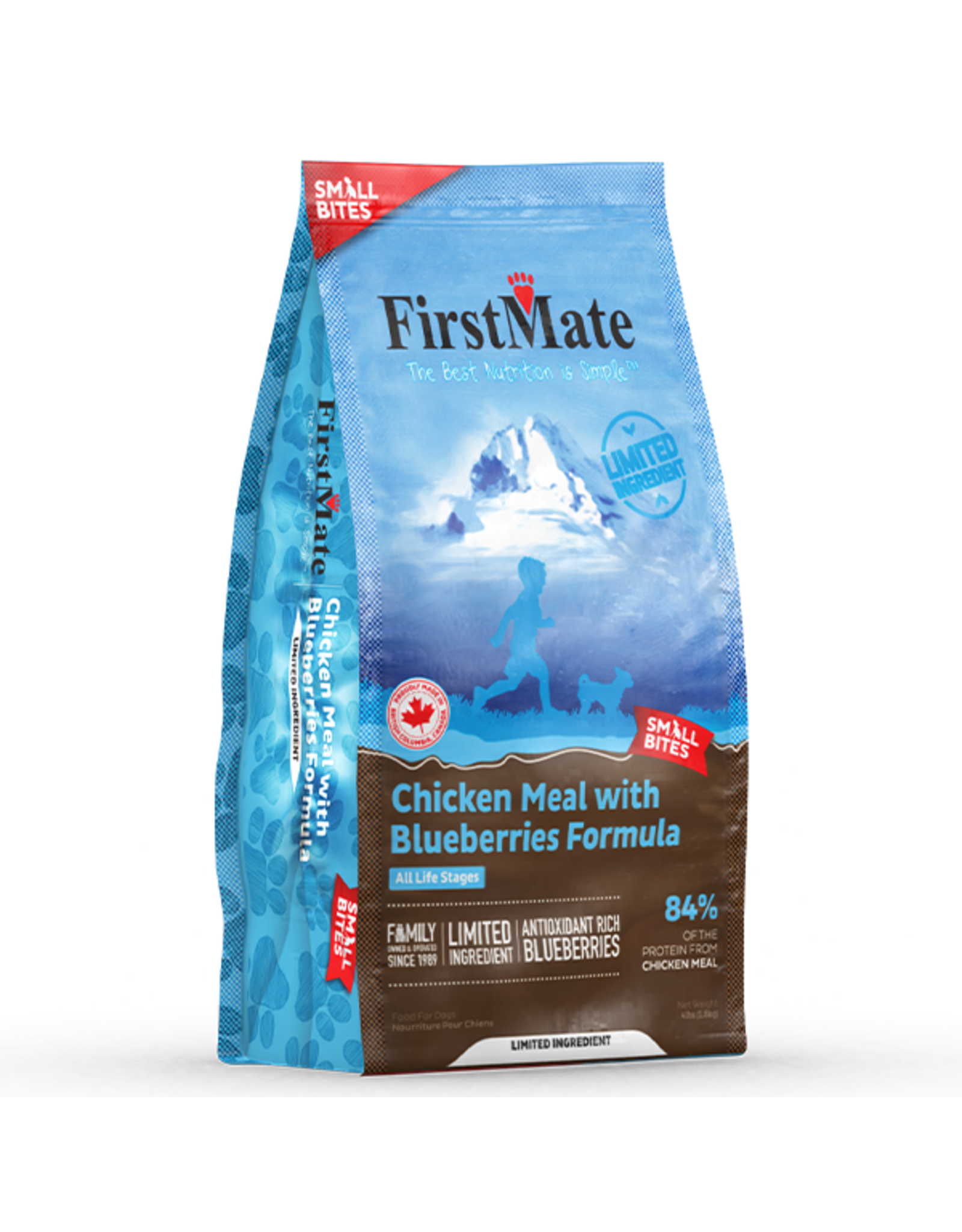 FirstMate Dog LID GF Chicken w/Blueberries Small Bites 4lb