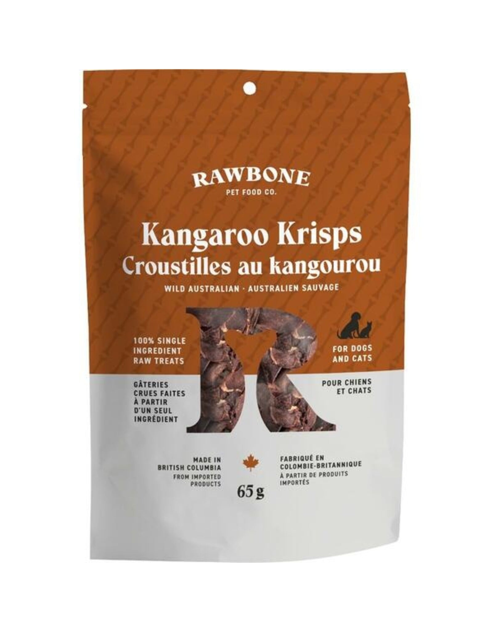 Rawbone Wild Australian Kangaroo Krisps 65gm