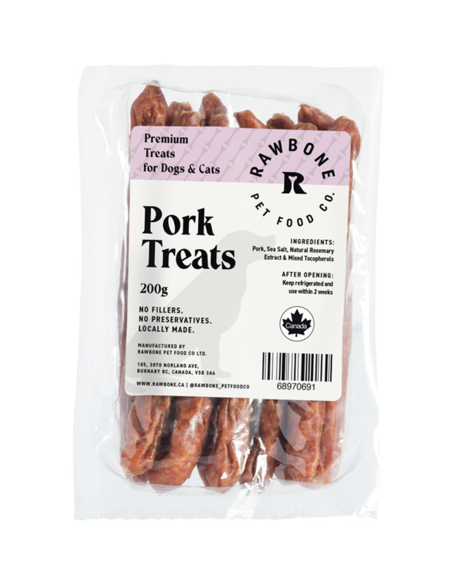 Rawbone Premium Pork Treat Sticks 200gm