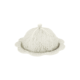 BORDALLO PINHEIRO Plateau à fromage en céramique Chou avec couvercle - Beige