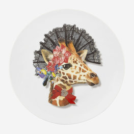 VISTA ALEGRE Assiette à dessert Love Who You Want Doña Jirafa par Christian Lacroix