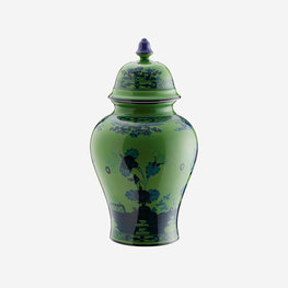RICHARD GINORI Oriente Italiano Malachite Small Potiche Vase with Lid - Green & Blue