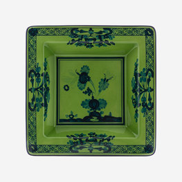 RICHARD GINORI Oriente Italiano Malachite Petit Vide Poche Carré - Vert et Bleu