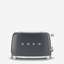 SMEG Grille-pain 2 tranches style années 50 - Gris ardoise