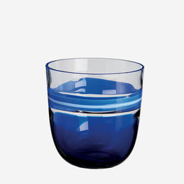 CARLO MORETTI Fondamentali I Diversi Murano Crystal Glass 3.46" X 3.39" - Blue & White