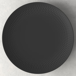 VILLEROY & BOCH Bol pour centre de table Manufacture Collier Noir 12,5x1,25in