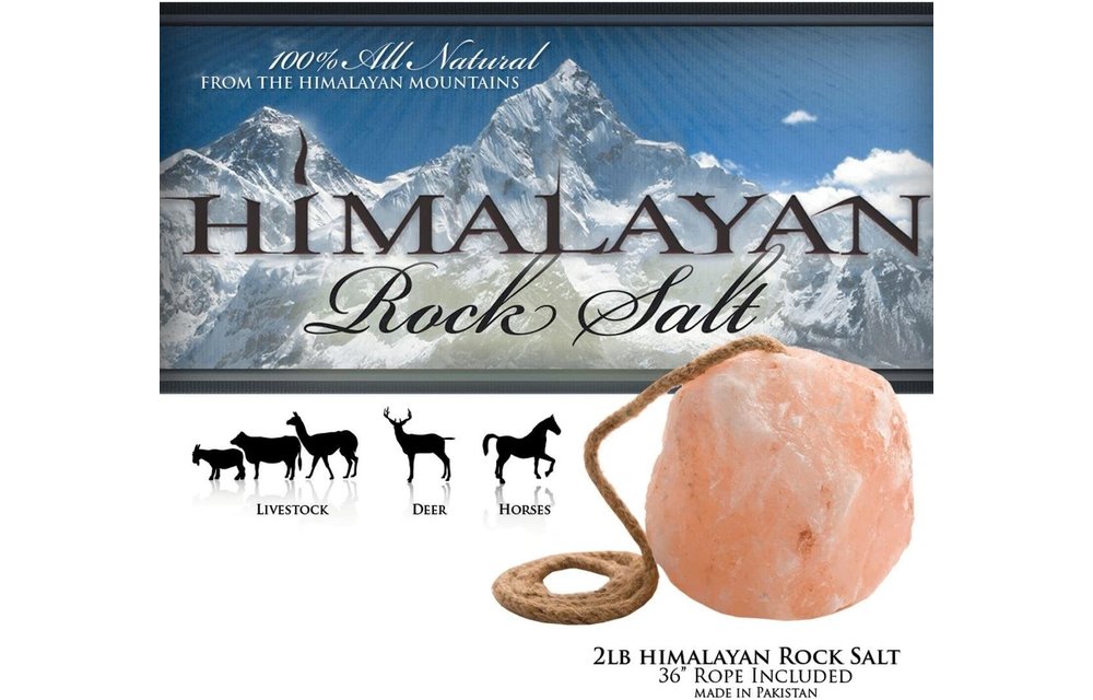 Himalayan Rock Salt Lick w/ Rope