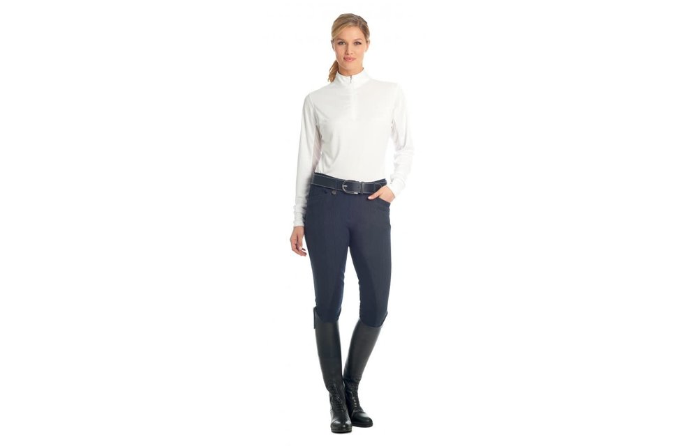Ovation Marilyn Melange Shapely Euro Knee Patch Breeches