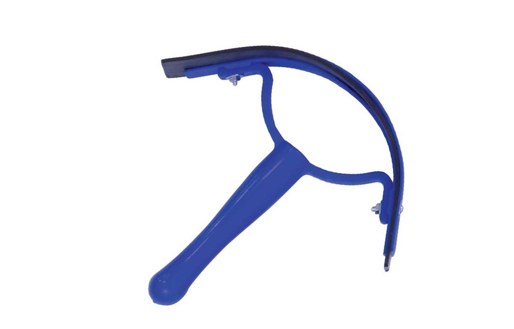 Plastic Sweat Scraper With Rubber Blade