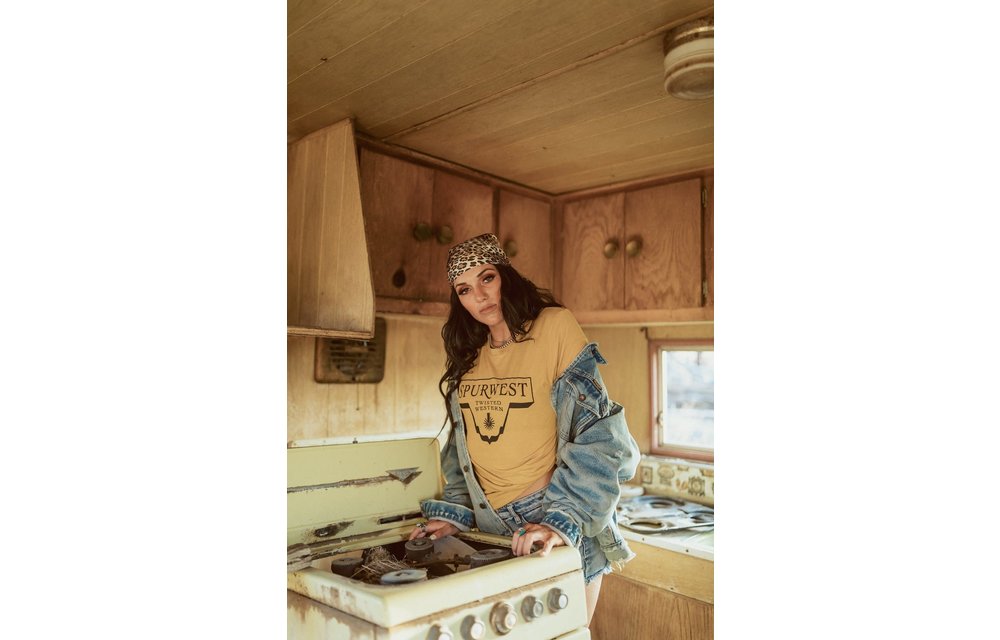 SpurWest Twisted Western Badge Tee