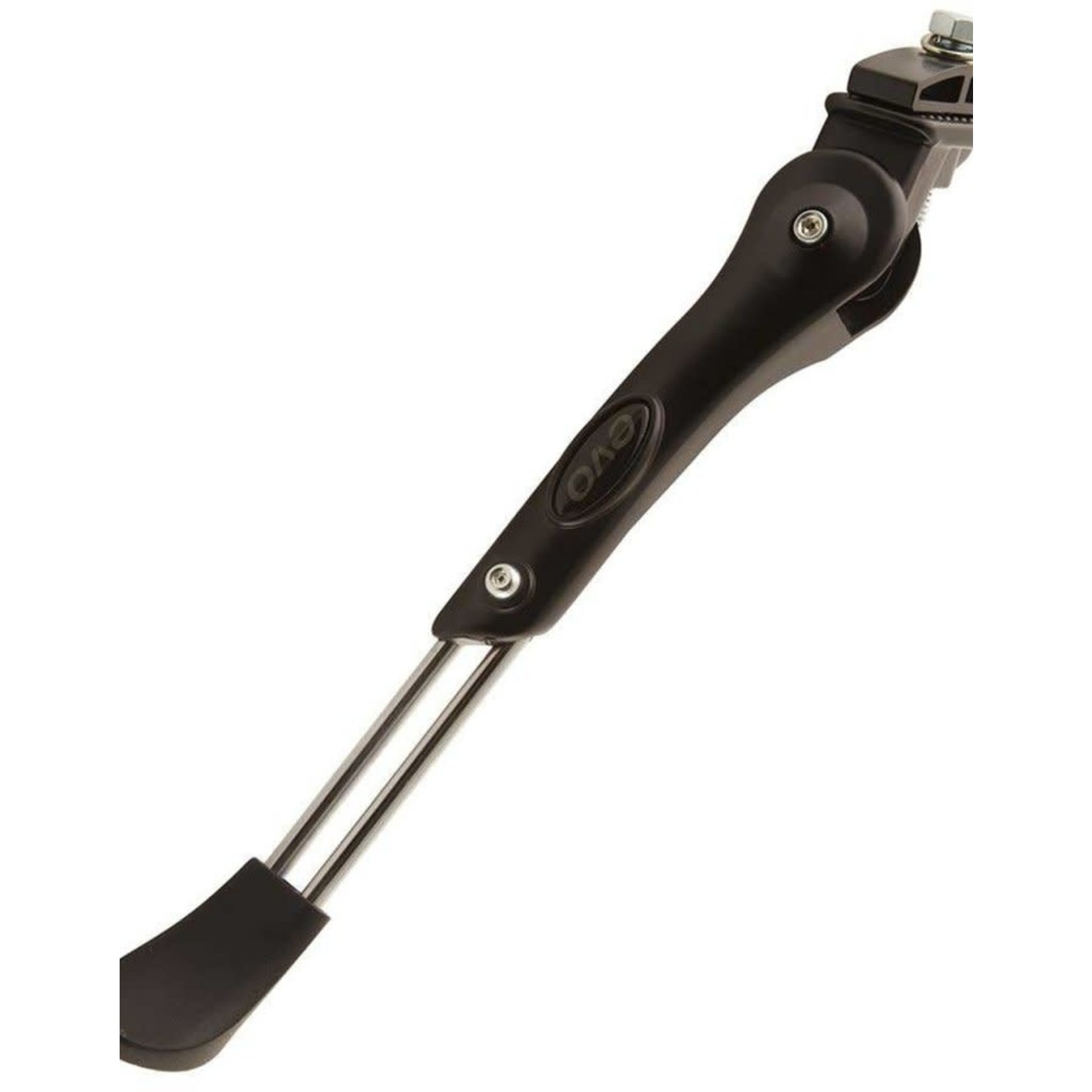 EVO EVO, Alloy/Steel Central Kickstand, Adjustable 24''- 700C, Black