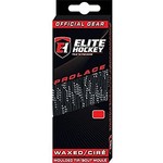 ELITE HOCKEY ELITE HOCKEY BLACK WAXED MOLDED TIP LACES 96" (SKATE SIZE: ADULT 5.5 TO  7)