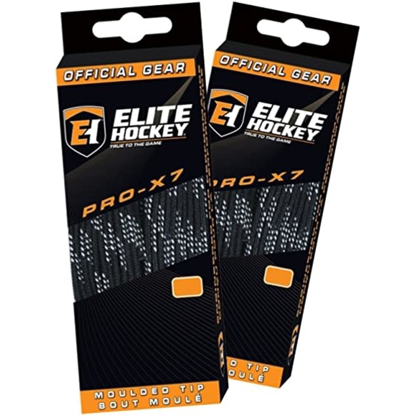 ELITE HOCKEY ELITE HOCKEY PRO-X7 NON-WAXED MOULDED TIP SKATE LACES (120")