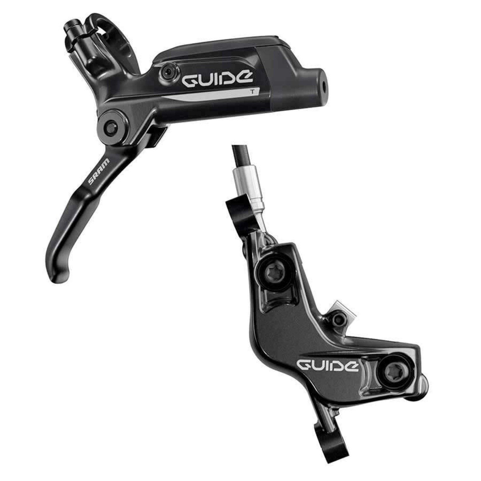SRAM SRAM, Guide T, Pre-assembled Hydraulic Disc Brake, Aluminum, DOT 5.1, Rear