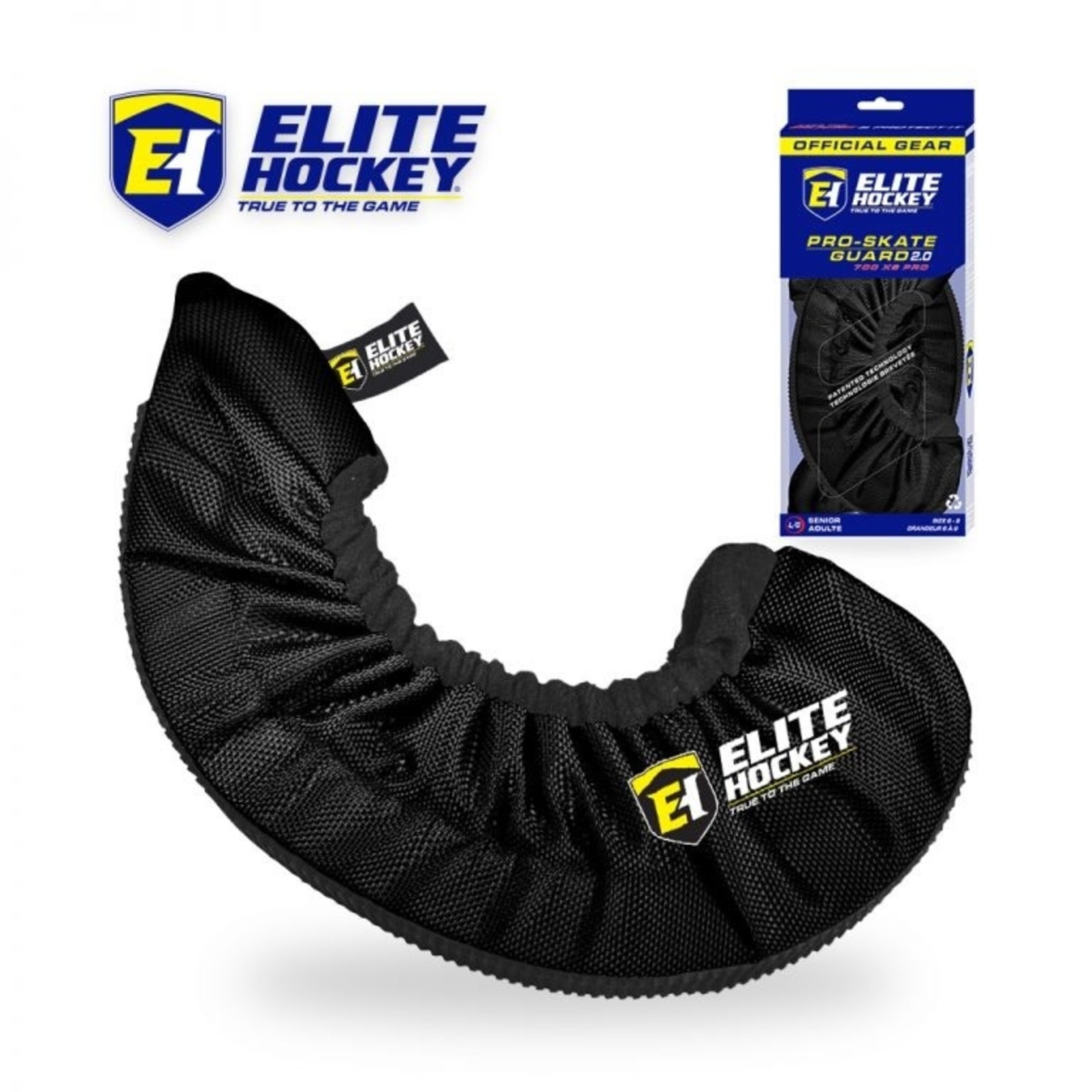 ELITE HOCKEY ELITE  PRO SKATE GUARD JUNIOR BLACK , SIZE 1-5