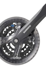 Shimano Shimano, Acera FC-M361, Crankset, 7/8 sp., 170mm, 28/38/48T, BCD:64/104mm, Square, 50 mm, Black, With chainguard