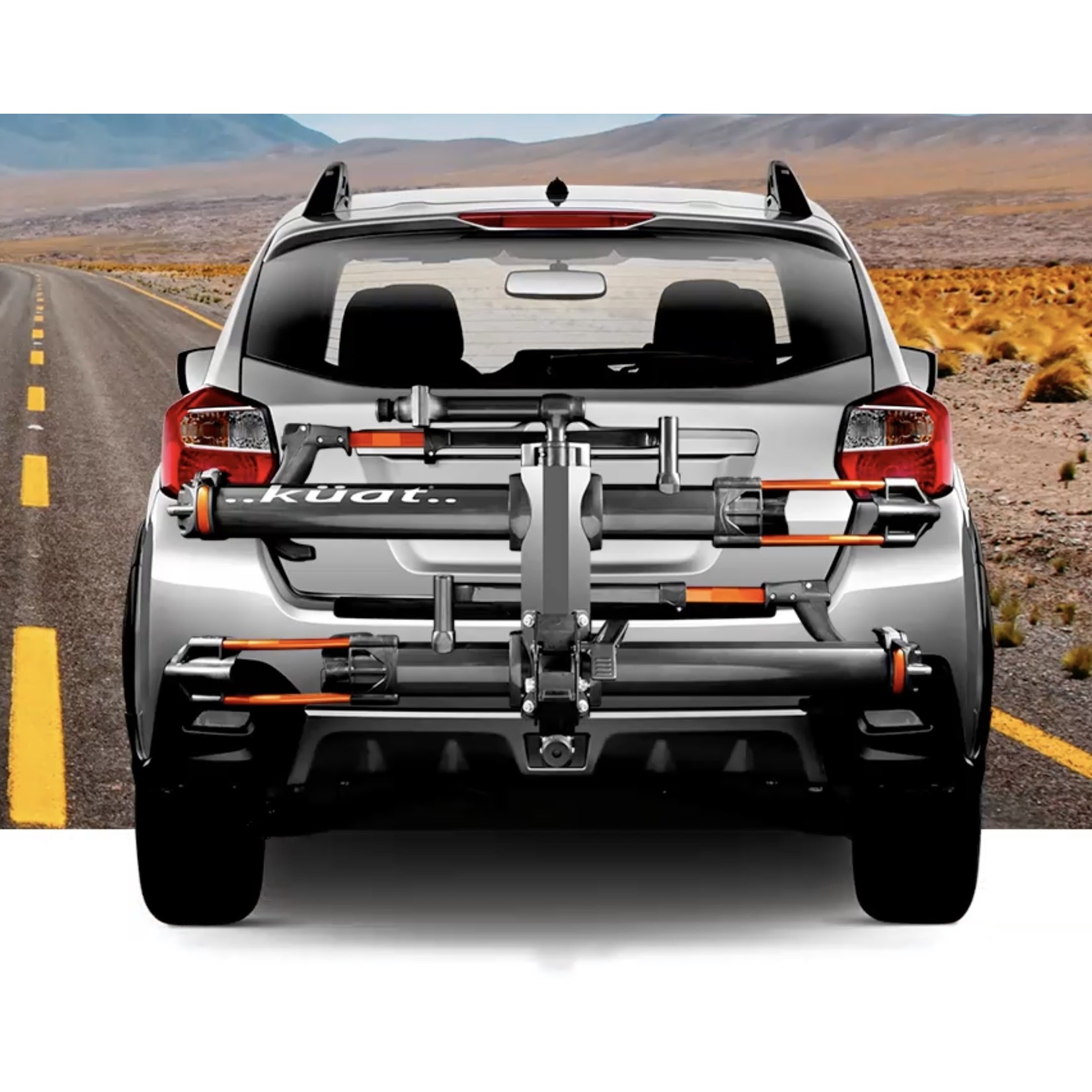 Kuat Kuat, NV 2.0, Hitch Mounted bike rack, 2 bikes, 2", Gun Metal Grey