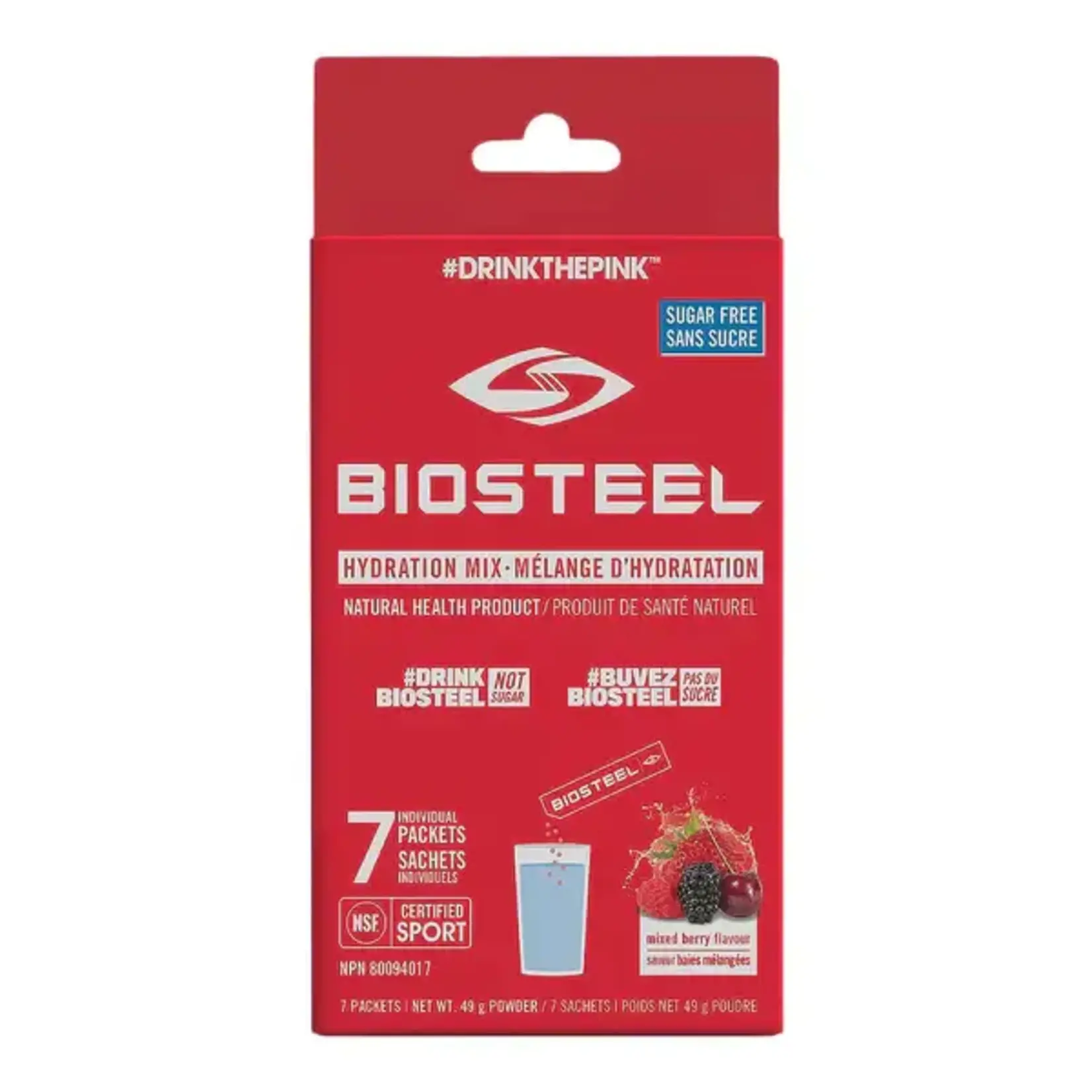 BIOSTEEL BIOSTEEL  - MIXED BERRY - 7 PACKETS