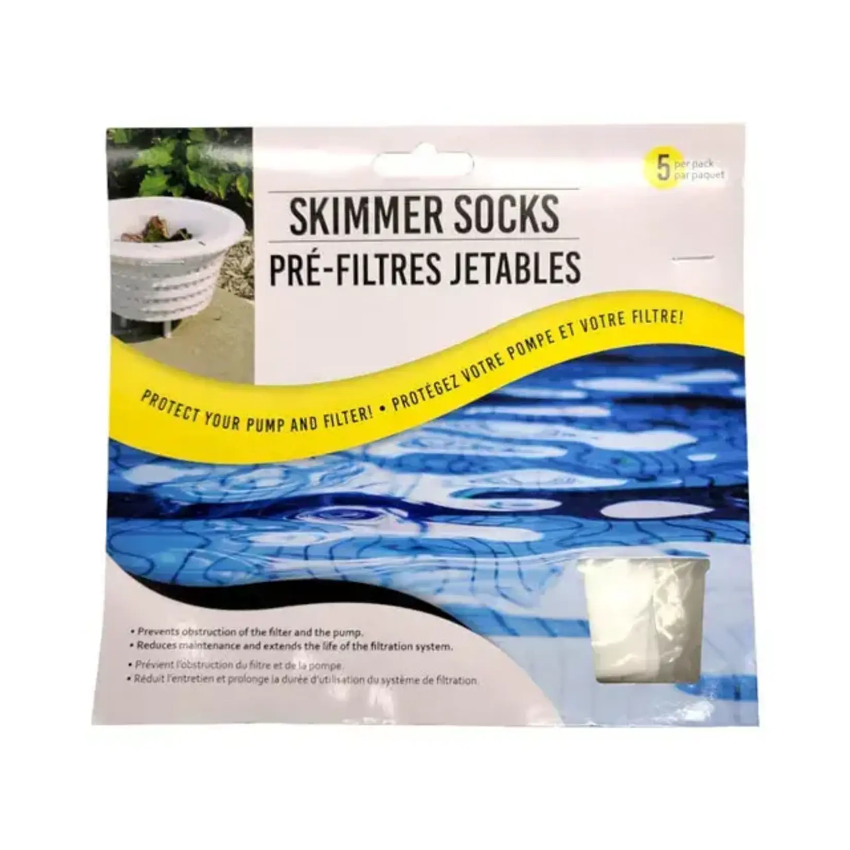 SKIMMER SOCKS ( 5 PER PACK )