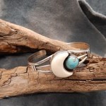 Bering Sea Designs Woolly Mammoth Ivory and Turquoise Cuff