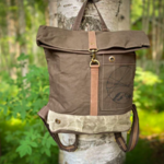 Two Fat Chickadees Mountain Peak Rugged Canvas Backpack