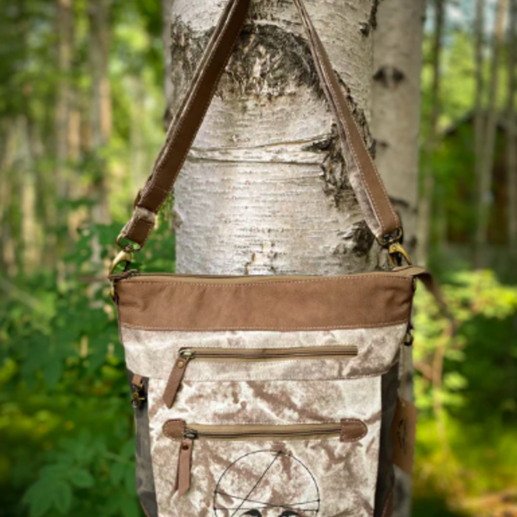 Two Fat Chickadees Two Fat Chickadee Pocket Canvas Sling