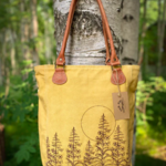 Two Fat Chickadees Fireweed Canvas Tote