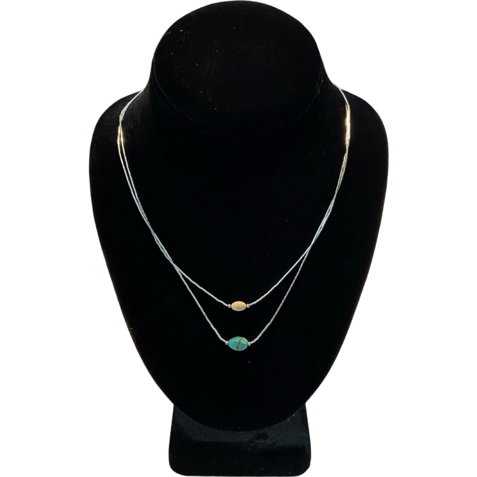 Bering Sea Designs Woolly Mammoth Ivory & Turquoise Necklace