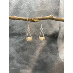 6mm Ivory Cupped Bead Earrings