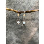Webbed Teardrop Larimar Earrings