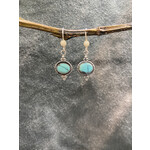 Turquoise Oval Cabochon Earring