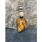 Mammoth Tooth Heart & Ivory Pendant