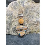 Mammoth Tooth Triangle & Fossil Ivory Pendant