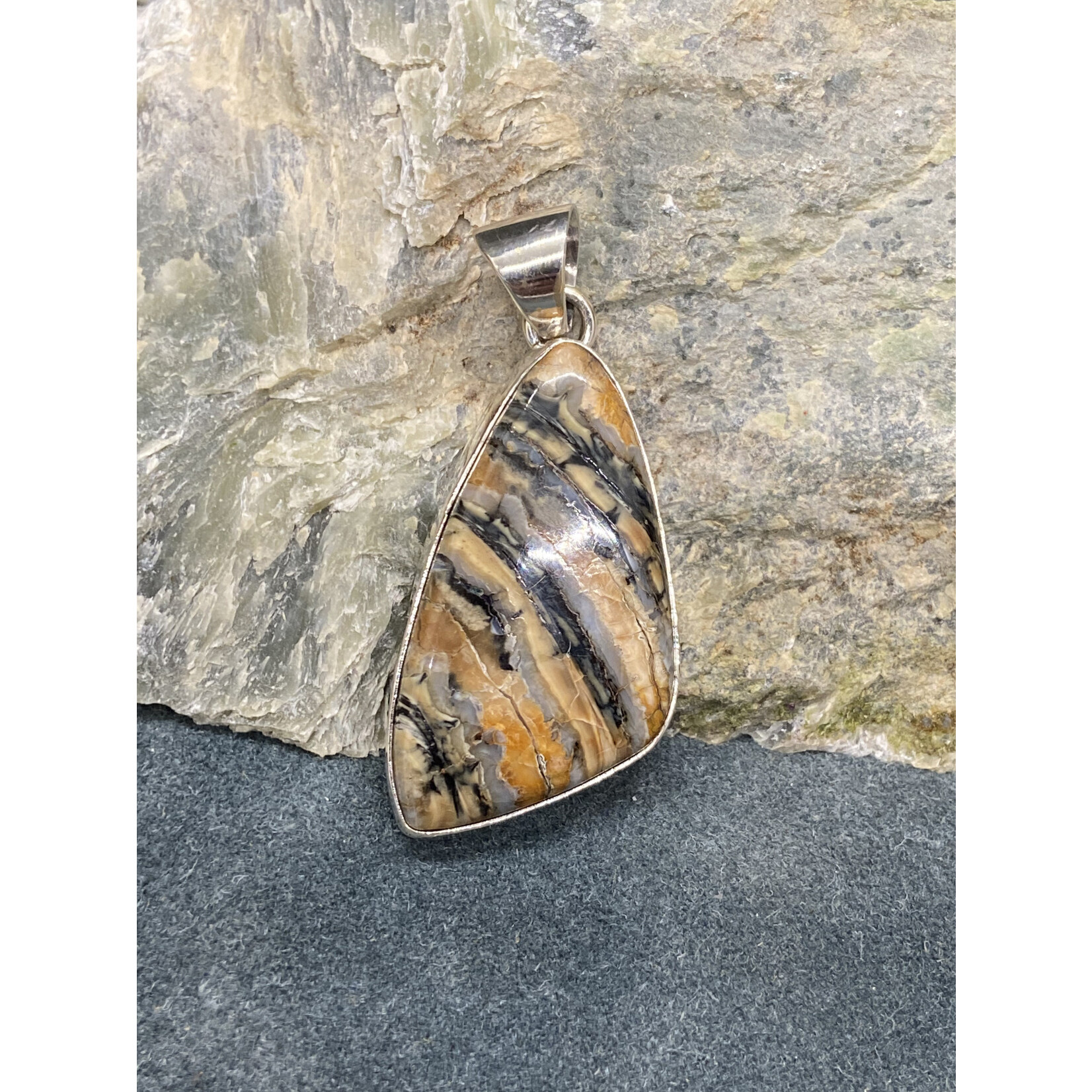 Mammoth Tooth Abstract Pendant