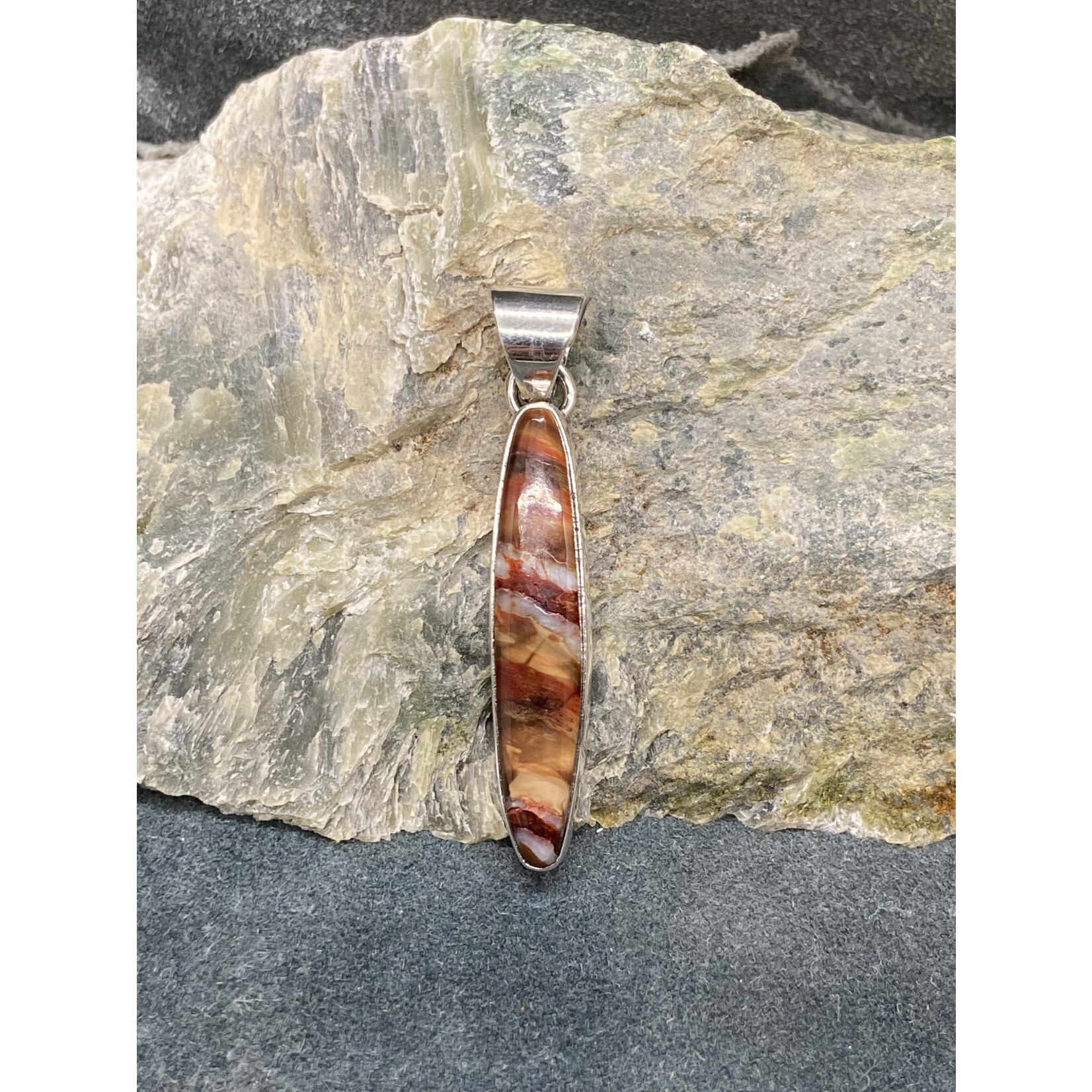 Mammoth Tooth Elongated Oval Pendant