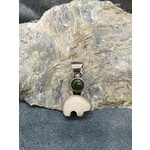 Walrus Ivory Spirit Bear & jade Pendant