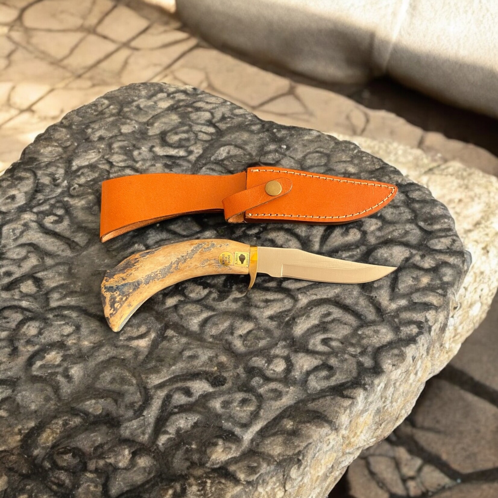 Bob Merry Walrus Rib Bone Clip Point