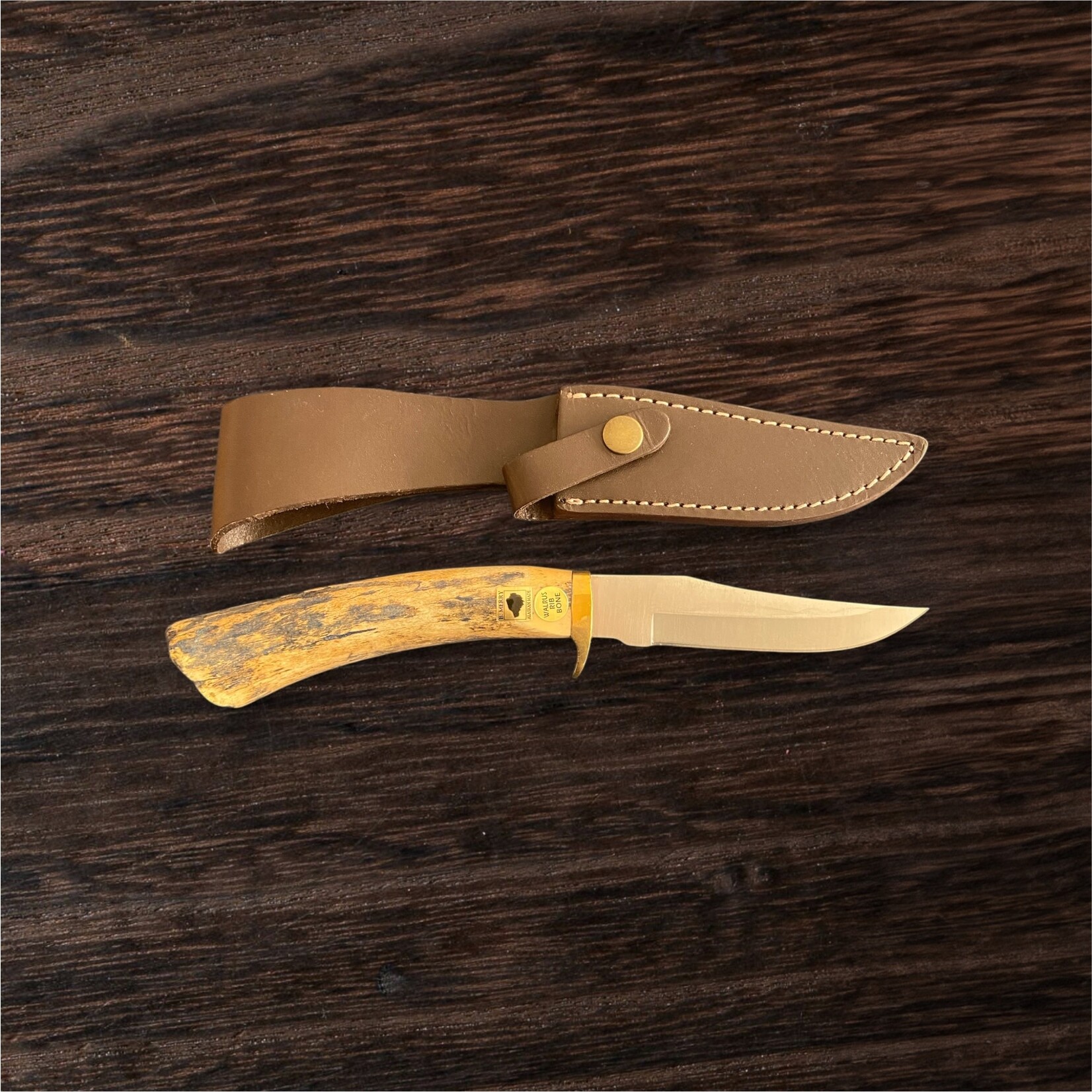 Bob Merry Walrus Rib Bone Clip Point