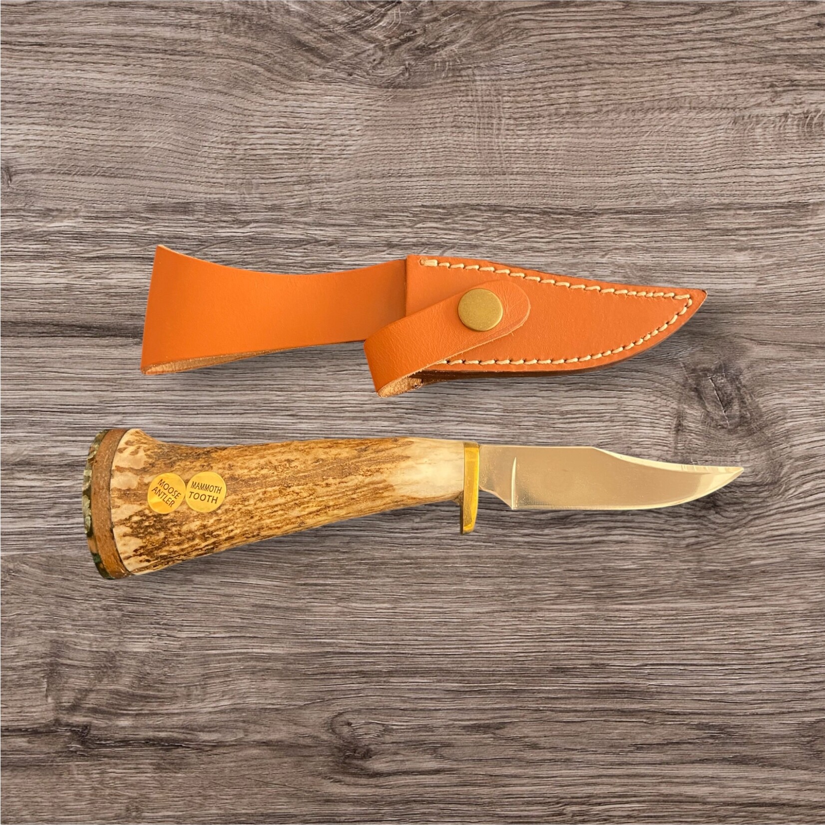 Bob Merry Moose Antler & Mammoth Tooth Clip Point