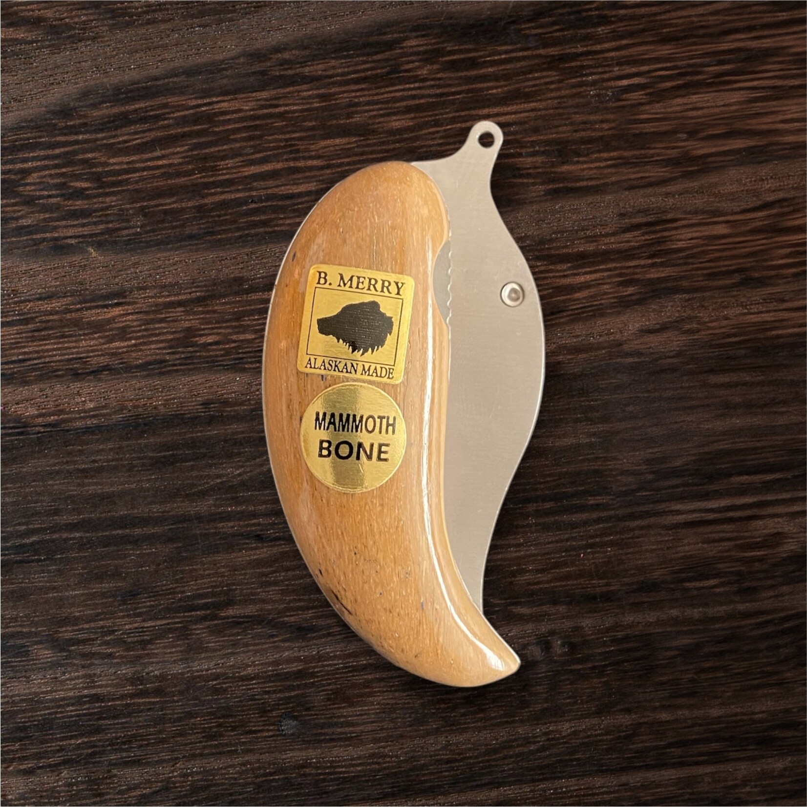 Bob Merry Pocket Ulu Mammoth Bone