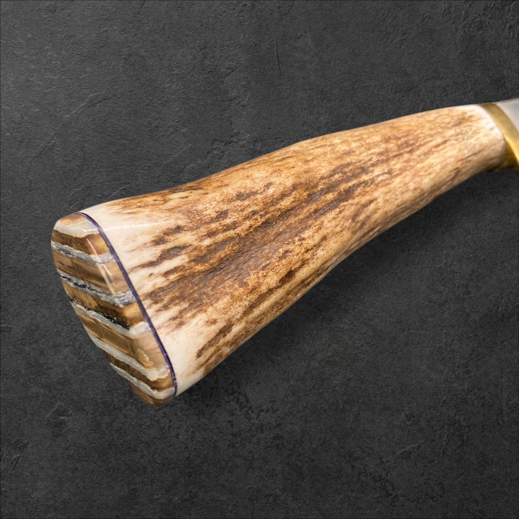 Bob Merry Moose Antler & Mammoth Tooth Clip Point 4