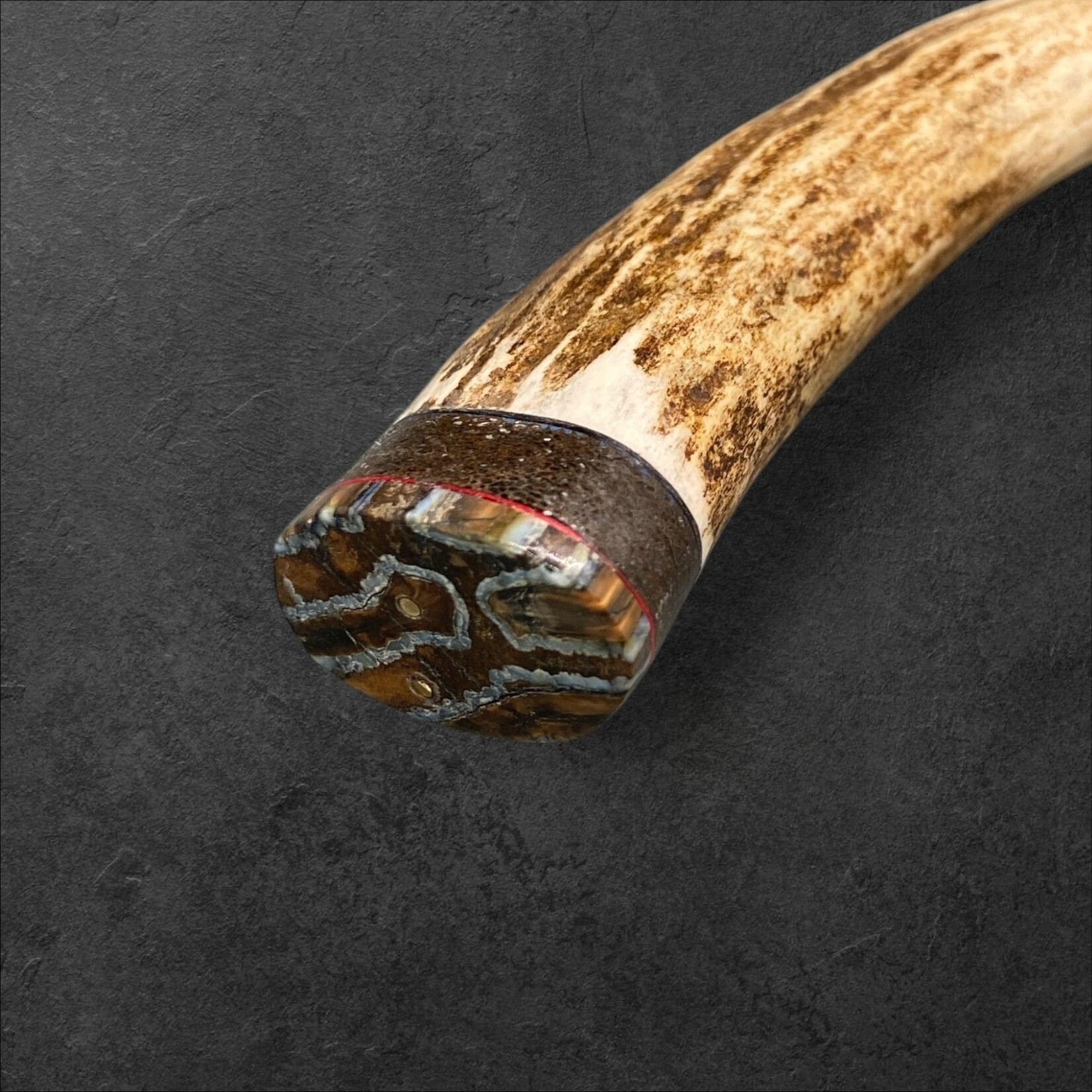 Bob Merry Moose Antler & Mammoth Tooth Clip Point 2