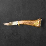 Bob Merry Moose Antler & Mammoth Tooth Clip Point