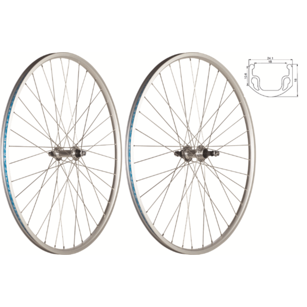 49N 49N, Rear Wheel,  Road Bike 700C, Freewheel silver