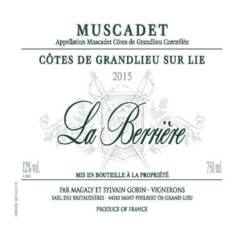 La Berrière, Muscadet-Côtes de Grandlieu Sur Lie (2020)