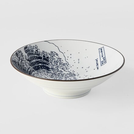 Tokyo Design Studio Blue Sakura Ramen Bowl, 17cm, Blue