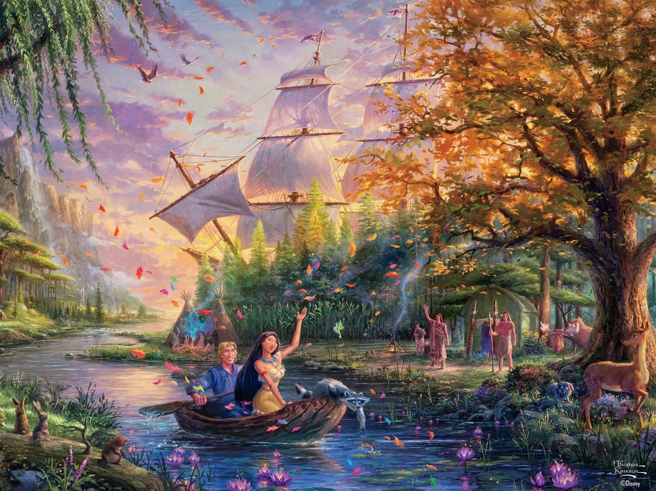 Thomas Kinkade Disney Dreams: Pocahontas - 750pc Jigsaw Puzzle - Stage